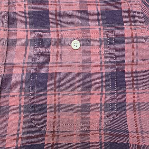 Grayers Clothiers Shirt Mens Medium Red Gray Plaid Short Sleeve Cotton Casual - Picture 10 of 15